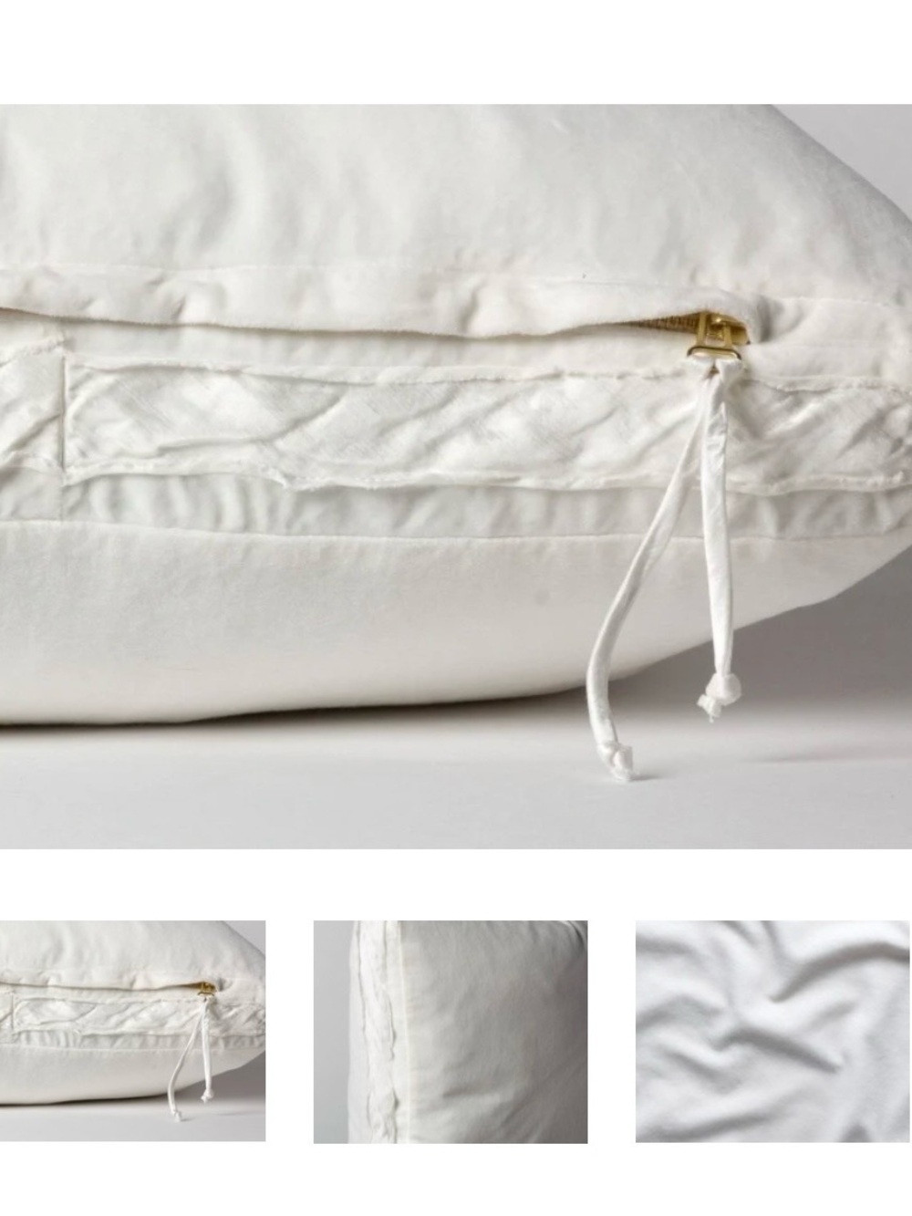 Bella Notte Harlow Deluxe Shams (come with two shams)- Winter White**NWT**🪷